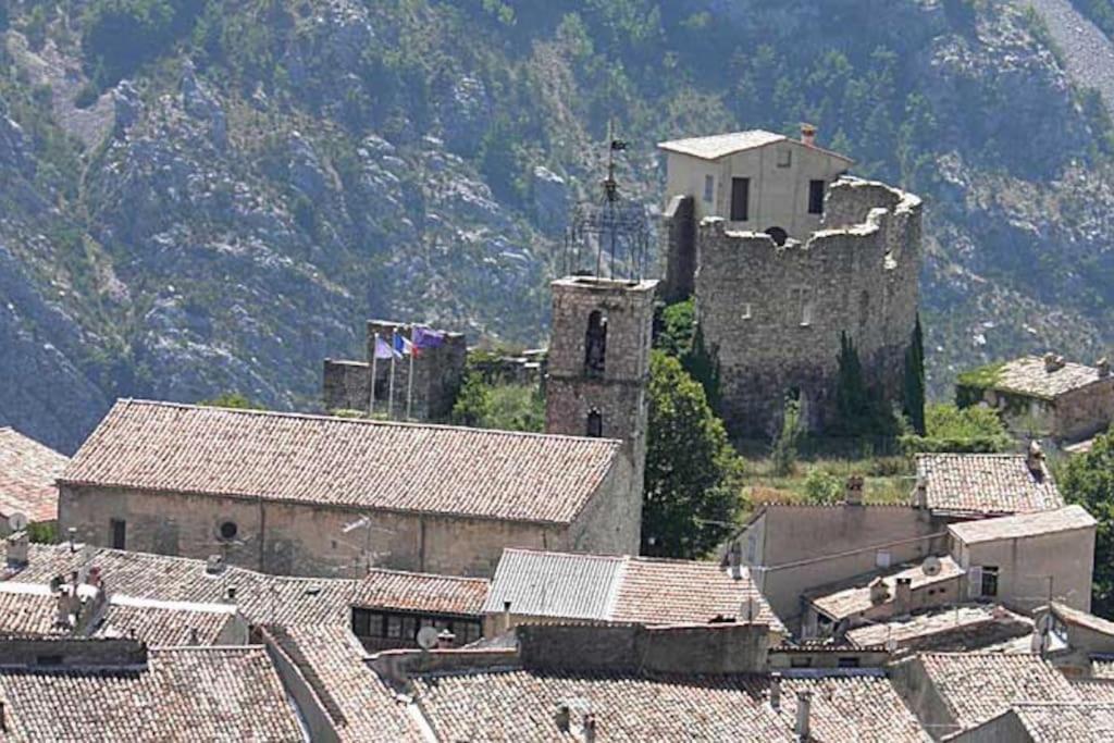 Greolieres: Superbe Studio Avec Vue Montagne Bagian luar foto