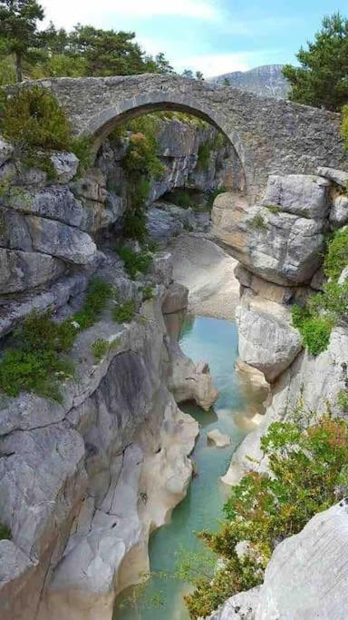 Greolieres: Superbe Studio Avec Vue Montagne Bagian luar foto